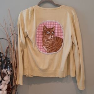 RARE! IM YOUR PRESENT Cat Applique Sweater 😻😻